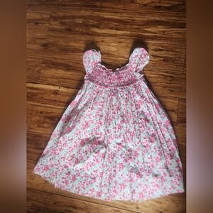 Polo by Ralph Lauren Pink Floral Smocked Sundress 6T Girls